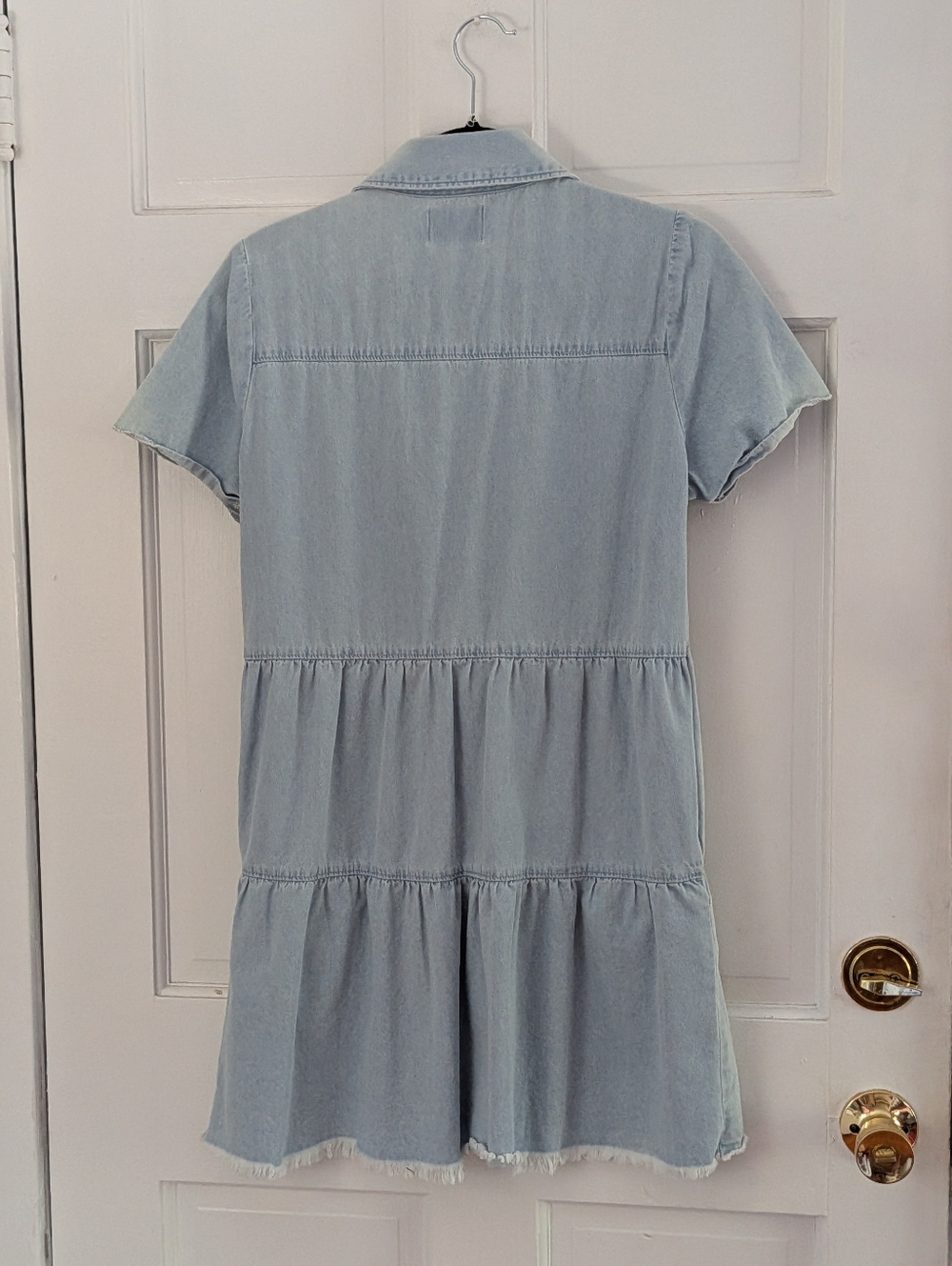 Show Me Your Mumu Birmingham Dress Chambray Button Front Mini 100% Cotton S - Picture 5 of 5